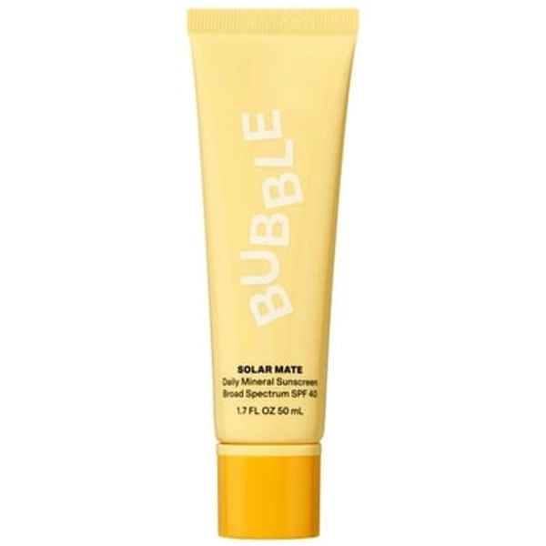 Bubble Skincare Solar Mate Mineral Sunscreen SPF 40  Sun Protection  Everyday Care  All Skin Types  1.7 fl oz / 50mL