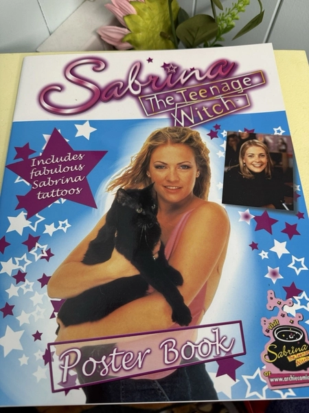Sabrina The Teenage Witch Vintage Y2K 2001 Poster Book And Tattoos Rare Mint