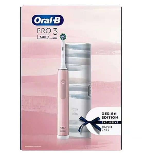Oral B Oral-B Pro 3 3500 Electric Toothbrush - Pink/White