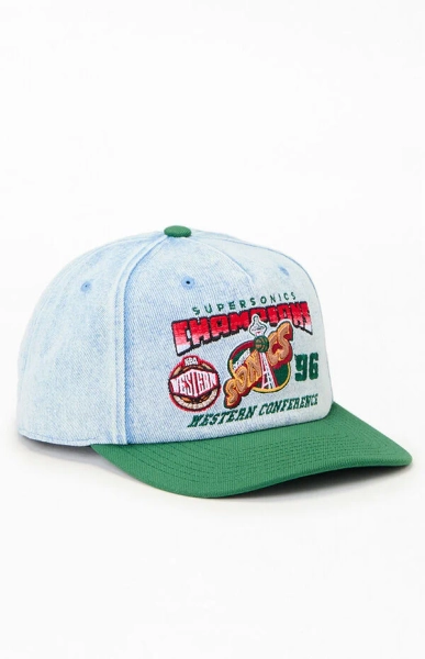 NBA Seattle Supersonics Champions Deadstock Jean Snapback Hat