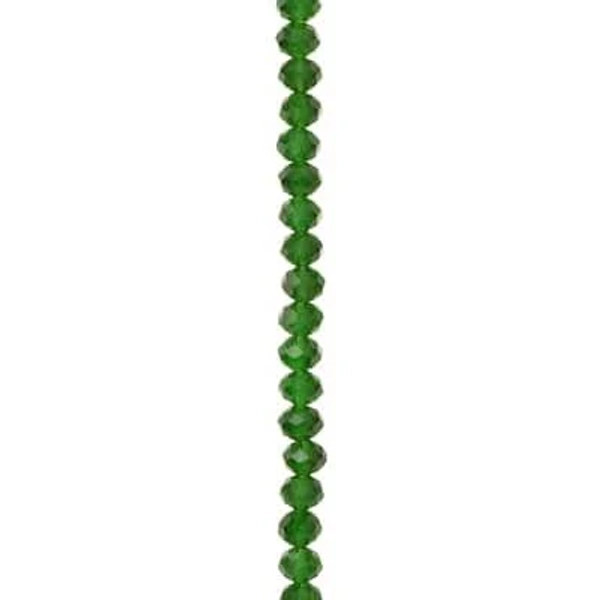 Bead Gallery Faceted Glass Rondelle Beads