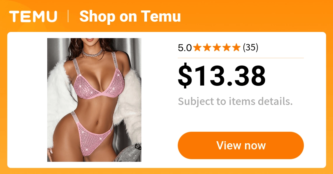 a two piece set sparkling sequined womens lingerie featuring - Temu
