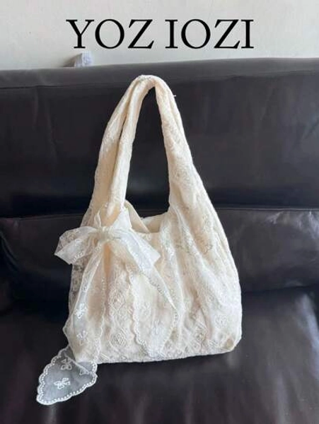 2025 New National Style Embroidered Elegant Casual Lady Tote Bag, Shoulder Handbag With Large Capacity For Work