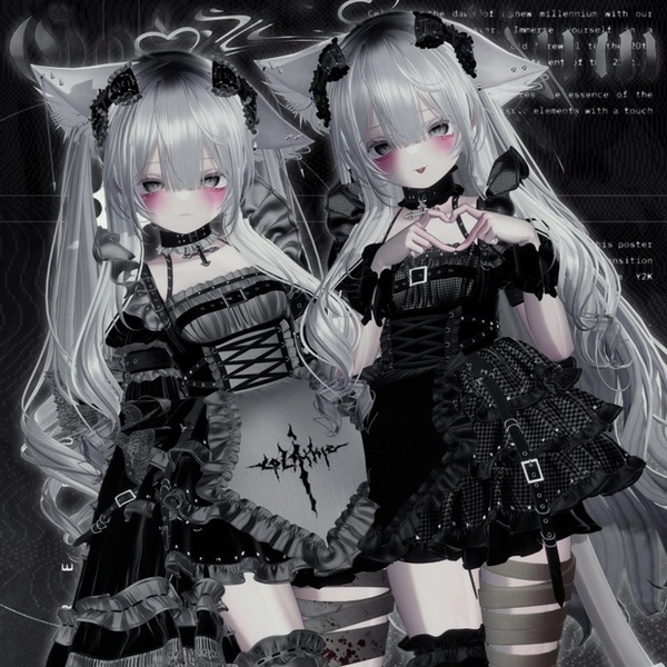 【12アバター対応】♰ GOTHIC LOLIUM ♰