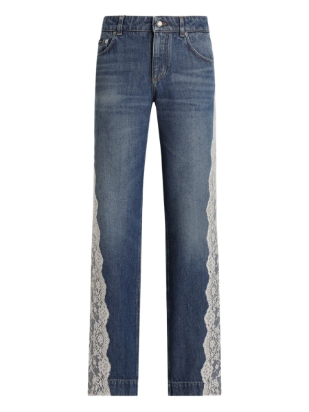 Dolce & Gabbana lace denim jeans | 42