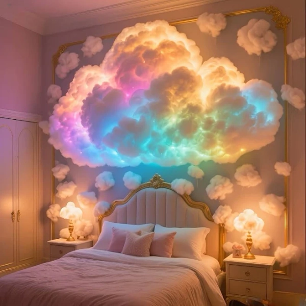 JK Cloud Light 3D Thundercloud LED Night Light