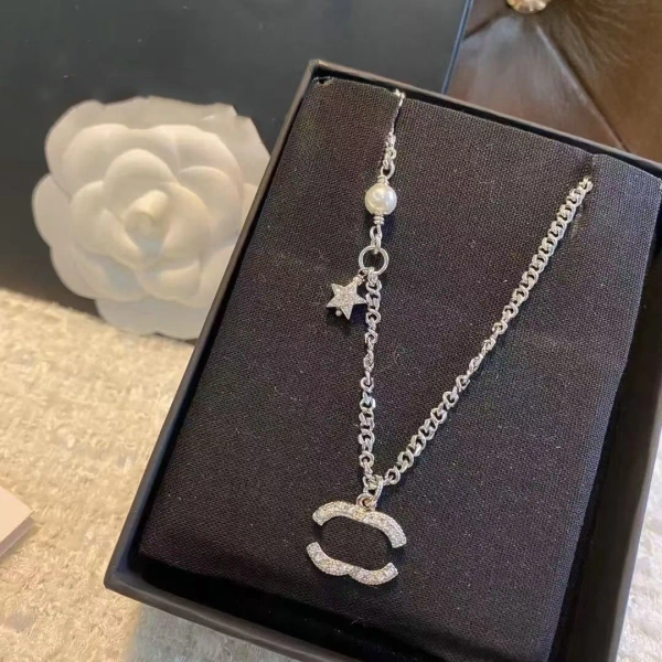 Necklaces designer necklaces luxury jewelry designer jewelry women metal diamonds letter charm necklace Extra long style gift 3 styles good nice