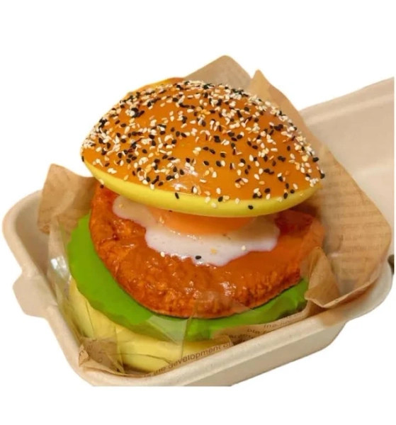 Big Burger Squishy Slow Rising Big Cheese Hamburger Bread Squishy Slow Rebound Squeeze Toy Anti