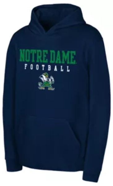 Outerstuff Youth Notre Dame Fighting Irish Navy Air Raid Pullover Hoodie