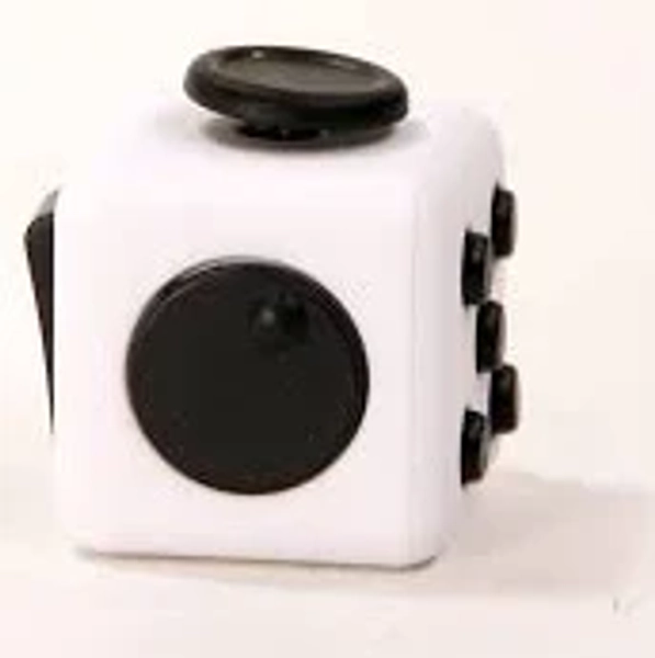 Fidget Cube Authentic Blue & White Fidget Cube