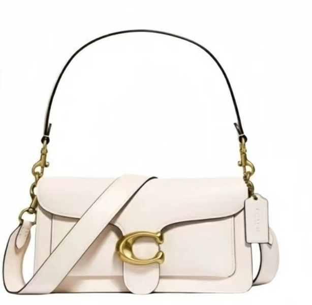 F73995 𝕔𝕠𝕒𝕔𝕙  TABBY SHOULDER BAG 26 Handbag Chalk White Leather