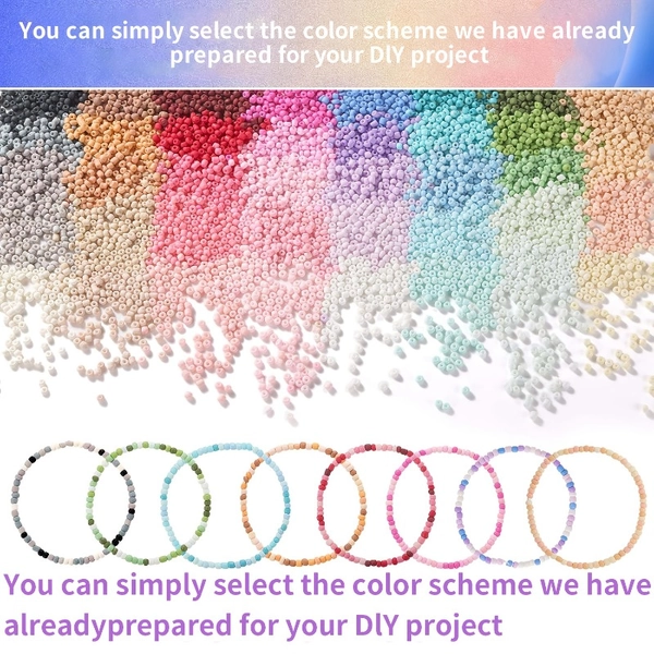 39 Colors Seed Beads 9600pcs | Jewelry Making Kit | Colorful Small Beads for Friendship Bracelets | Acrylic, Assorted Charms | Heart, Star, Candy | Beaded Accessories, Jewelry Making Supplies, Craft Beads, Vibrant Bead Set, Smooth Texture, Creative Crafting, Decorative Beads, Durable Beads, Craft Enthusiasts, Bead For Jewelry Making Kit, Bead For Jewelry Making Set, Bracelet Making Kit, Beads For Making Accessories, Charm, Beads For Bracelets, Beads Set, Armband Self-making Set