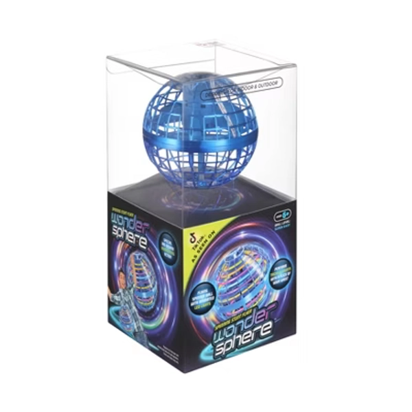 Wonder Sphere Magic Hover Ball - Blue: Gesture-Controlled Flying Sphere for Beginners, Indoor & Outdoor Use