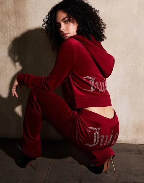 Juicy Couture Women's Velour OG Big Bling Hoodie