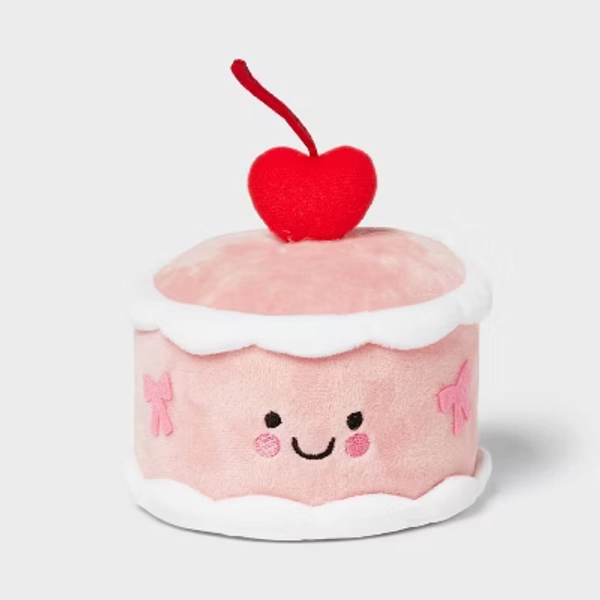 Valentine's Day Cherry Cake Plush Decor Centerpiece - Spritz™