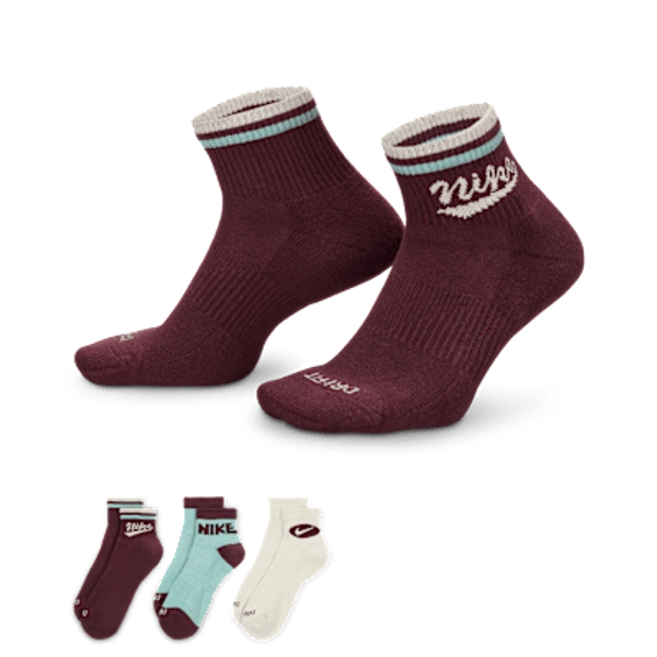 Nike Everyday Plus Ankle Socks (3 Pairs)