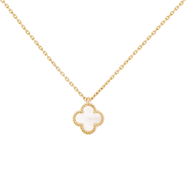 Van Cleef & Arpels Sweet Alhambra Yellow Gold Mother-of-Pearl Pendant