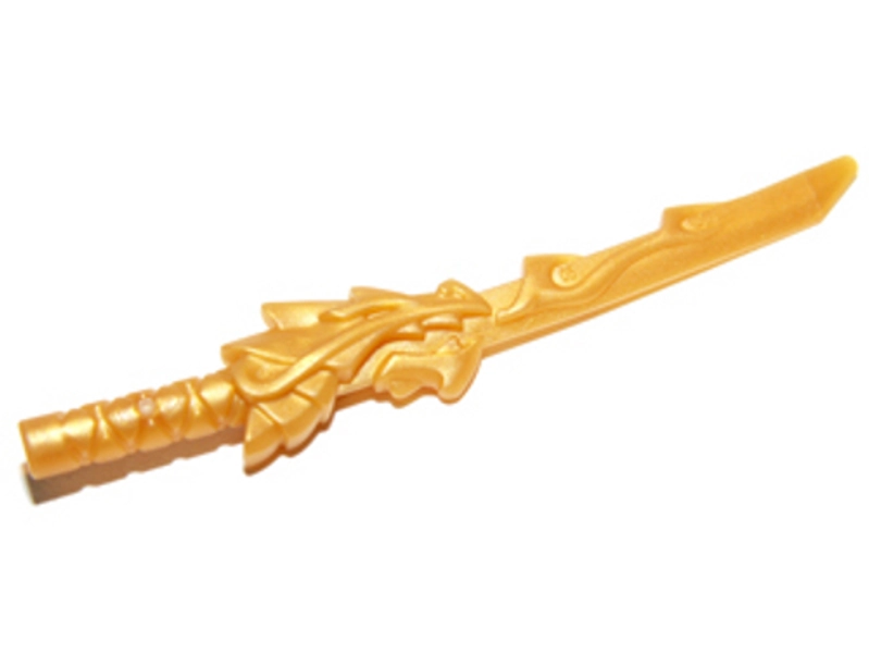 LEGO NINJAGO - Minifig, Weapon Sword, Katana (Dragon Guard) - Pearl Gold