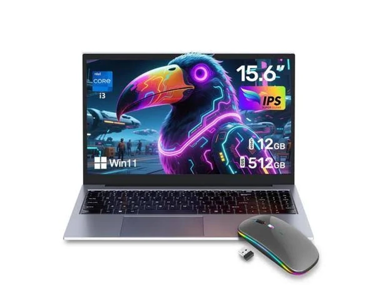 ZOLWAYTAC Gaming Laptops,i3 (2C/4T, Up to 3.2GHz), 12GB +512GB M.2 SSD, 15.6" FHD IPS,WiFi& Bluetooth,Aluminum Portable Laptop Computer,Backlit Keyboa