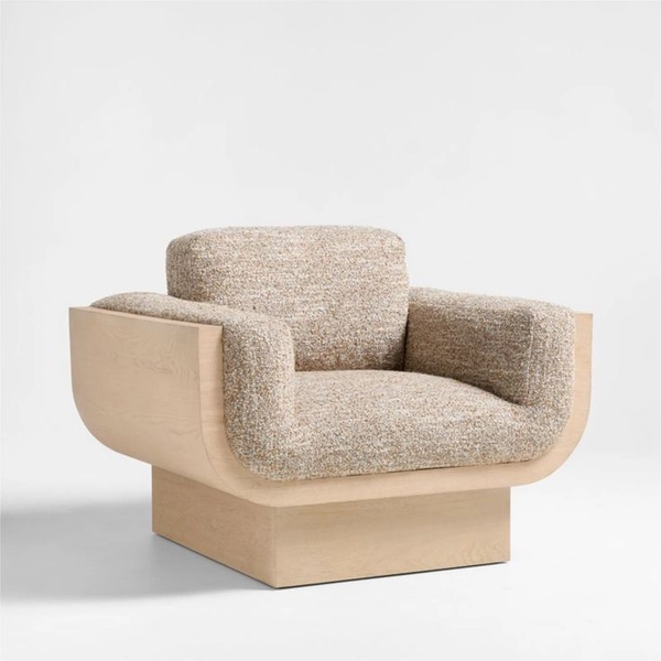 Hermosa Accent Chair by Brigette Romanek | Crate & Barrel Canada in 2025 | Accent chairs, Swivel chair living room, Crate and barrel