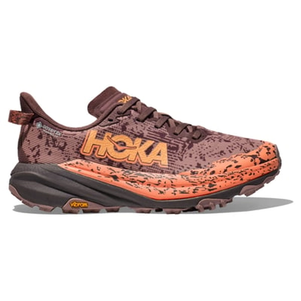 HOKA Women's Speedgoat 6 GTX Trail-Running Shoes  Gray 5.5