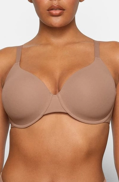 SKIMS Fits Everybody T-Shirt Bra in Sienna at Nordstrom, Size 30C