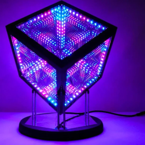 Hyperspace Lighting Company The Hypercube Nano Infinity Mirror Art Display