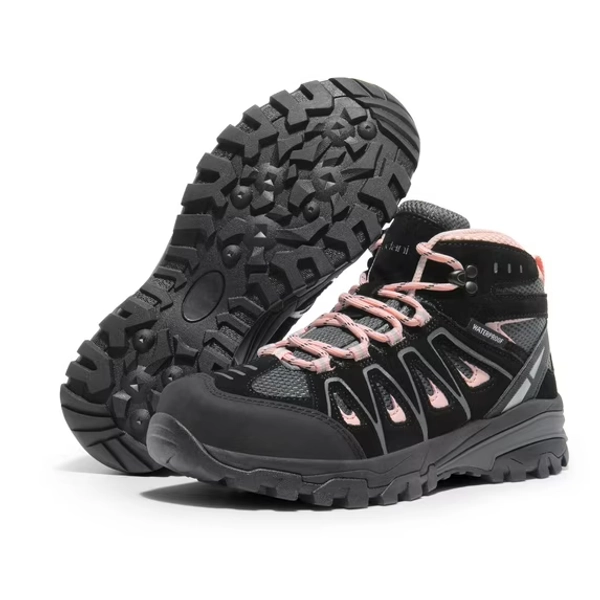 BURUDANI Women's Waterproof Hiking Boots Outdoor Trekking Camping Trail Hiking Boot