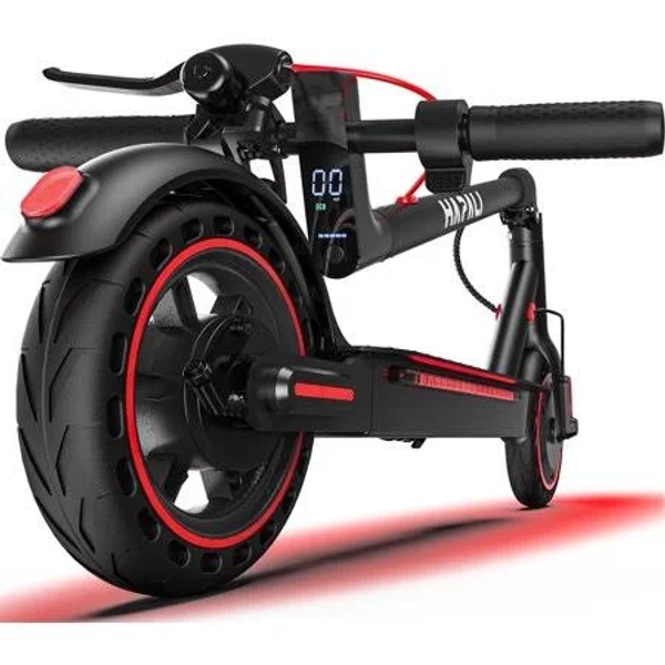 Electric Scooters for Adults, Folding E-Scooter Built-in Side Lights, 550w Motor, Black