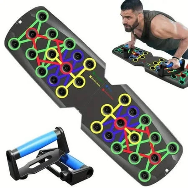 Tekdeals 28 in 1 Push Up Rack Board System Fitness Workout Train Home Gym Exercise Stands