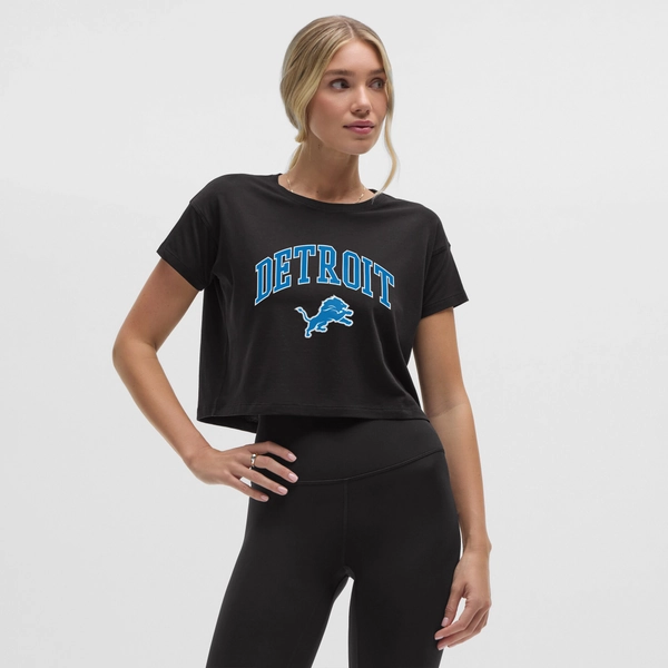 Women's Detroit Lions lululemon Black Cates T-Shirt