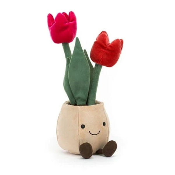 Jellycat 2025 Latest Plush Toys Amuseables Tulip Pot