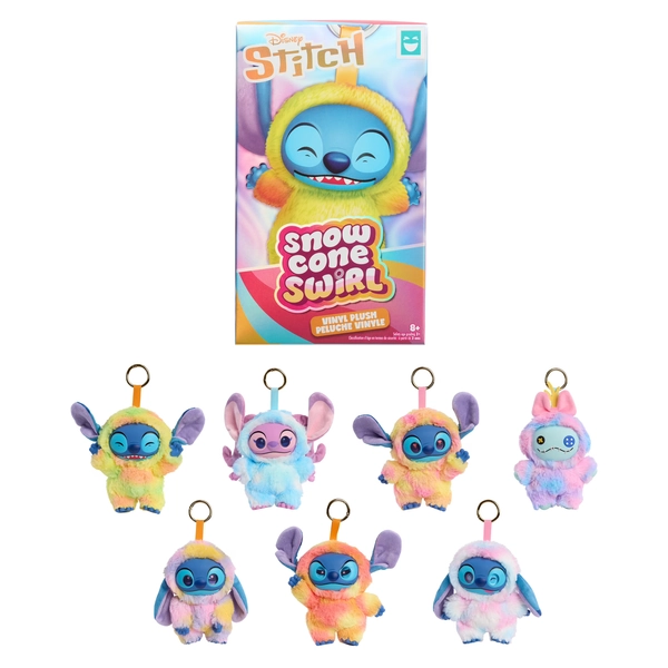 HAPPY HAUL Disney Stitch Snow Cone Swirl Vinyl-Face Plush Blind Box Collectible Toy, Vinyl-Faced Plush Clip-On Surprise, 5-Inch Stuffed Toy, Short-Run Drop, Ages 8 and up - Walmart.com