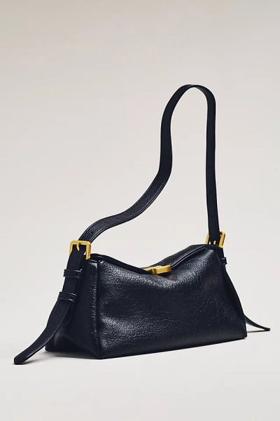 Slouchy Faux Leather Shoulder Bag