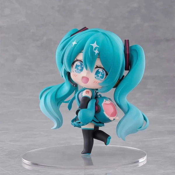 Hatsune Miku Chibi Figure UWA Series Soft Fluffy Anime Bag Charm Collectible