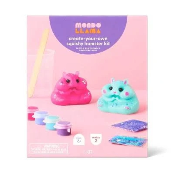 Mondo Llama 2ct Jelly Squish Hamster Craft Activity Kit