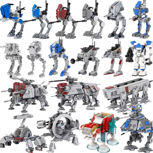 MOOXI Most Complete Space Wars AT Walking Machine Adults Building Blocks Set MOC Bricks Model Kit DIY Toy For Kid Boy Girl Gifts - AliExpress 