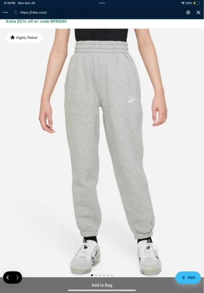 Nike Sportswear Club Fleece Big Kids' Loose Pants