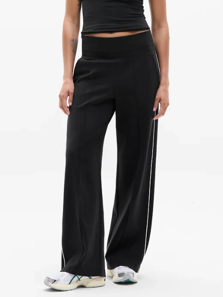 Venice High Rise Track Stripe Wide Leg Pant