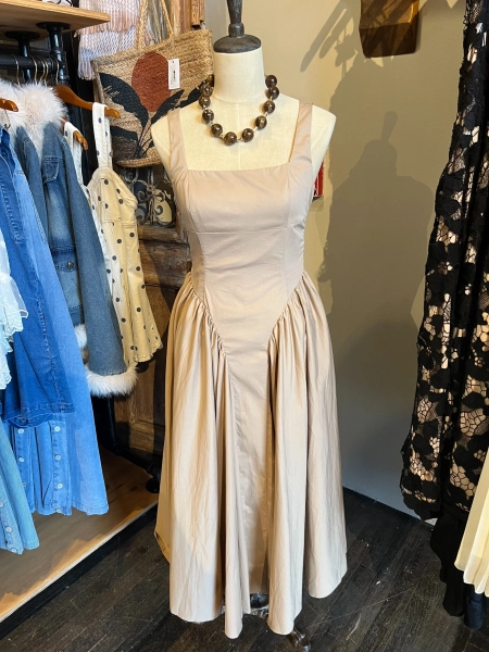 Popin Ribbon Midi Dress | Bridge Boutique
