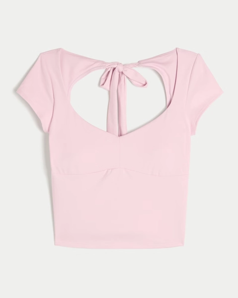 Gilly Hicks Active Tie-Back Ballet Top