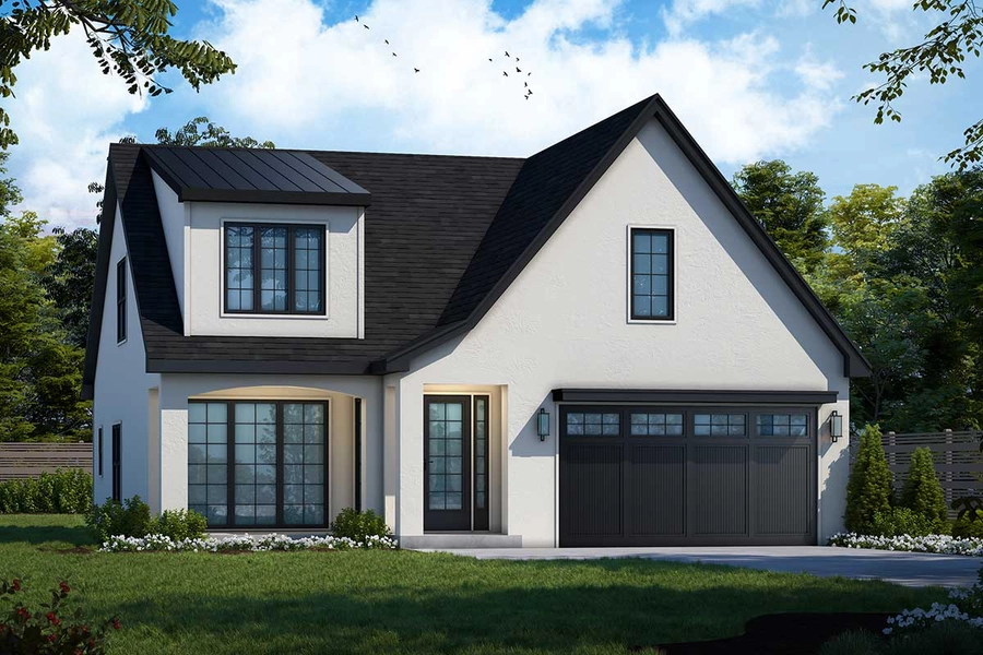 Plan 42695DB: Transitional House Plan with Two Upstairs Layouts
