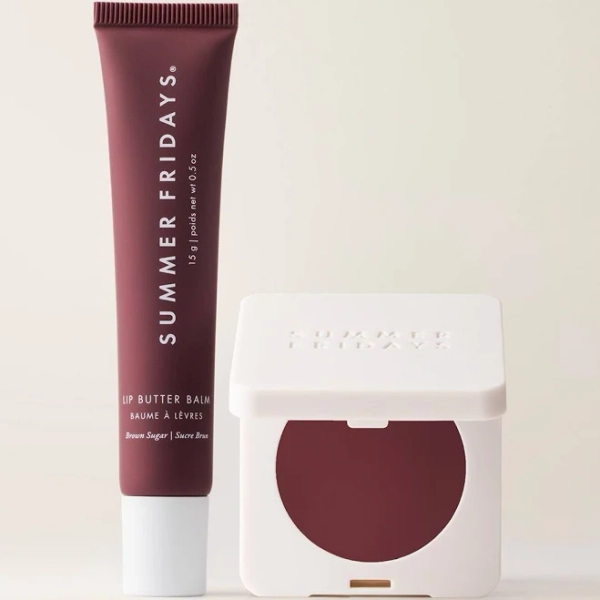 Summer Fridays The Blush + Lip Duo Berry Spritz Brown Sugar Blush and Lip Butter Balm Set