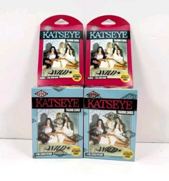Katseye - Lot Of 4 - 2x Blaster 2x Sleeve Pack Katseye Trading Cards