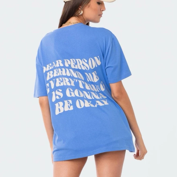 EDIKTED Dear Person Oversized Graphic T-Shirt