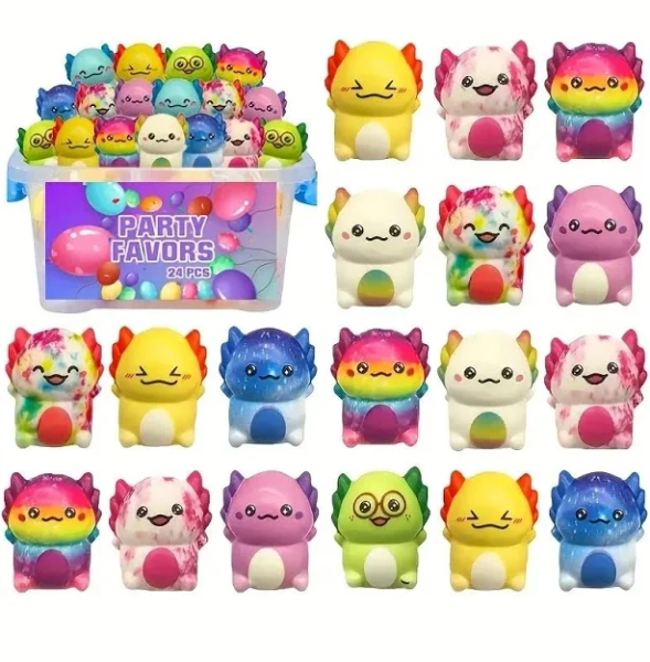 Mini Kawaii Newt Slow Rising Squishy Squeeze Toys Random Style Soft Fun Stress Relief Anti-Anxiety