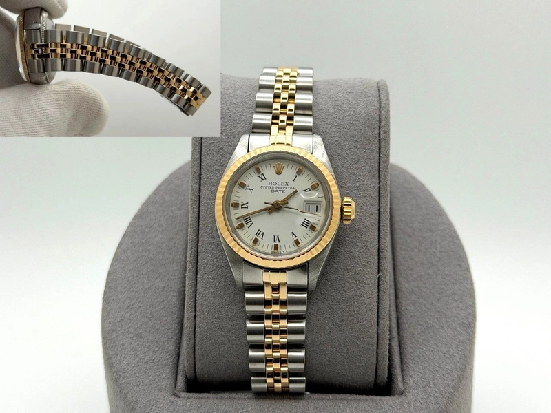 Rolex Ladies Date 6917 26mm White Dial Yellow Gold Stainless... for $4,995 for sale from a Trusted Seller on Chrono24