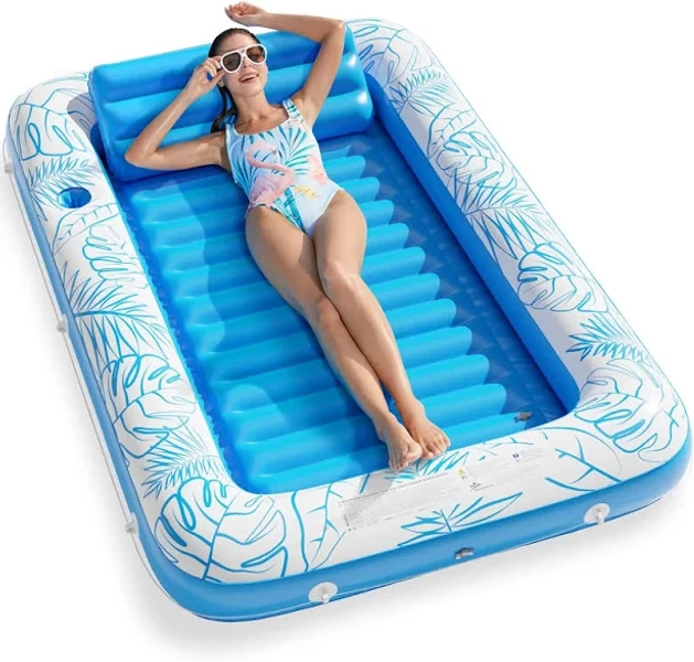 Jasonwell 4 in 1 Sun Tan Pool Lounger Float