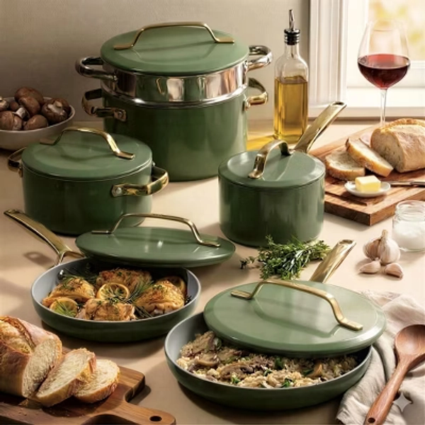 Gotham Steel Nonstick Pots and Pans Set Modern 11 Pc Ceramic Nonstick Cookware Set
