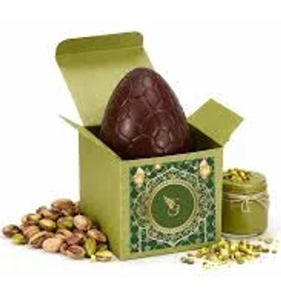 The Dubai Chocolate Bar: gluten-free, plant-based, low-glycemic, seasonal egg-shape — Gnosis Chocolate